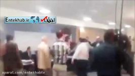 شعار احمدی نژاد بقایی مشایی هنگام ثبت نام ریاست جمهوری