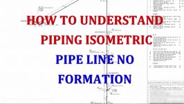 Piping line number formation in isometric drawing