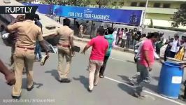 Large sinkhole swallows bus