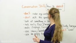 Conversation Skills  How to avoid a conversation