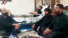 نوحه حضرت زینب حضور جمعی مداحان کنار بستر جانباز مدافع حرم