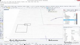 آموزش مدسازی دوبعدی ترسیم خطوط راینو Rhino Drawing 2D