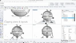 آموزش صفر تا صد درک مفاهیم پایه ای راینو clipping plane  layout pages