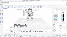 آموزش مدلسازی تری دی راینو ابزار بولین booleans جعفر صیدی