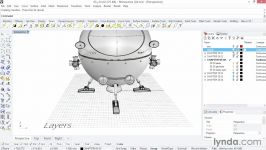 دانلود آموزش مقدماتی تا حرفه ای راینو آموزش کار لایه ها Rhino layers