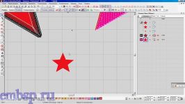 Урок компьютерной машинной вышивки. Звезда. Wilcom EmbroideryStudio