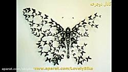 طراحی روی دیوار ۱  طراحی پروانه ساده اما فوق العاده زیبا Butterflies Wall Decor