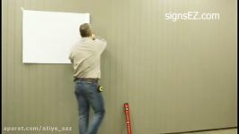 فدیو أجنبى یوضح طریقة تثبیت الحروف البارزة على حائط باستخدام الترابة