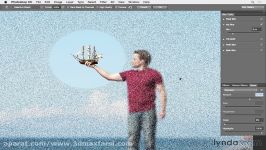 آموزش فتوشاپ ایجاد+حذف نویز Restore noise Blur Gallery