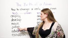 How to change a verb into a noun