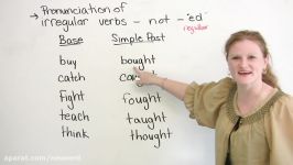 How to pronounce regular verbs in English  CAUGHT BOUGHT THOUGHT...