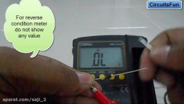 how to test a rectifier diode