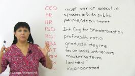 Do you know these business abbreviations CEO Inc. Ltd. HR...