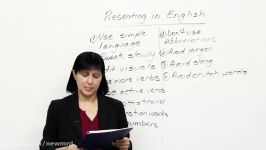 How to give a presentation in English