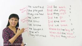 How to ask questions in the PAST SIMPLE tense