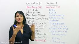 HAPPY NEW YEAR What to say and do expressions customs vocabulary