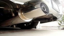 APEXi N1 exhaust on WRX  with ATS Silencer