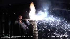 Sony  α  α6500  5x Slow Motion in Full HD ”Tezutsu Large hand held Cylindrical Fireworks”