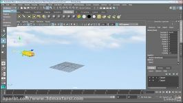 maya Animate objects Set Key آموزش ساخت کلید انیمیشن مایا