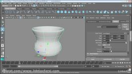 آموزش ساخت مدل منحنی مایا maya radial surfaces Revolve