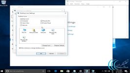 نمایش آیکون های عمومی بر روی میزکار ویندوز10
