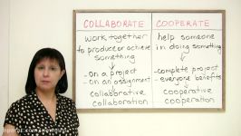 Business English Vocabulary  COLLABORATE or COOPERATE