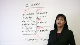 Business English  Talking about your Work