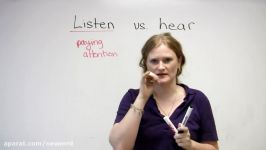 English Vocabulary  Listen