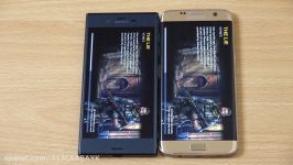 Sony Xperia XZ Official Android 7.0 Nougat vs Samsung Galaxy S7 Edge  Speed Tes