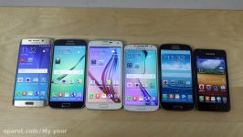 Samsung Galaxy S6 Edge vs. S6 vs. S5 vs. S4 vs. S3 vs. S2  Benchmark Speed Test 4K