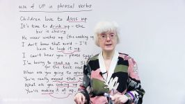 Learn 10 English PHRASAL VERBS with UP dress up wash up grow up...