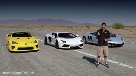 Bugatti Veyron vs Lamborghini Aventador vs Lexus LFA vs McLaren MP4 12C  Head 2 Head Episode 8