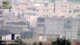 حماه محرده   لحظه شلیک موشک فاگوت تروریست ها