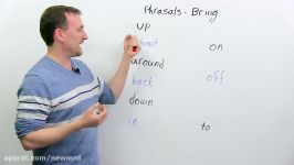 Learn English Phrasal Verbs with BRING bring on bring about bring forward...