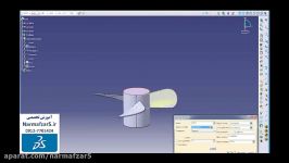 فیلم آموزشی مدلسازی فن در نرم افزار کتیا  catia
