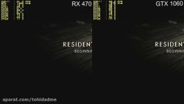 Resident Evil 7 Biohazard AMD RX 470 4GB vs. Nvidia GTX 1060 3GB Frame rate Tes