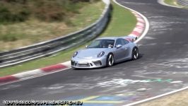 پورشه 911 GT3 در حال ركوردگیری در نوربرگ رینگ