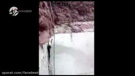 فرو ریختن حمام قدیمی نیشابور بر اثر زلزله