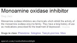 Monoamine Oxidase MAO Inhibitors  Mechanism Clinical Use