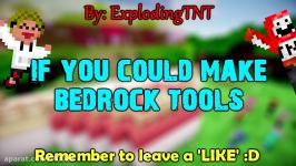 If You Could Make Bedrock Tools  Minecraft