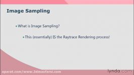 آموزش کامل ایمیج سمپلینگ Image sampling ویری 3 برای تری دی مکس