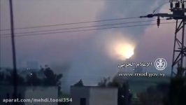 شمال حماه حملات شدید موشکی ارتش سوریه به مواضع تروریست