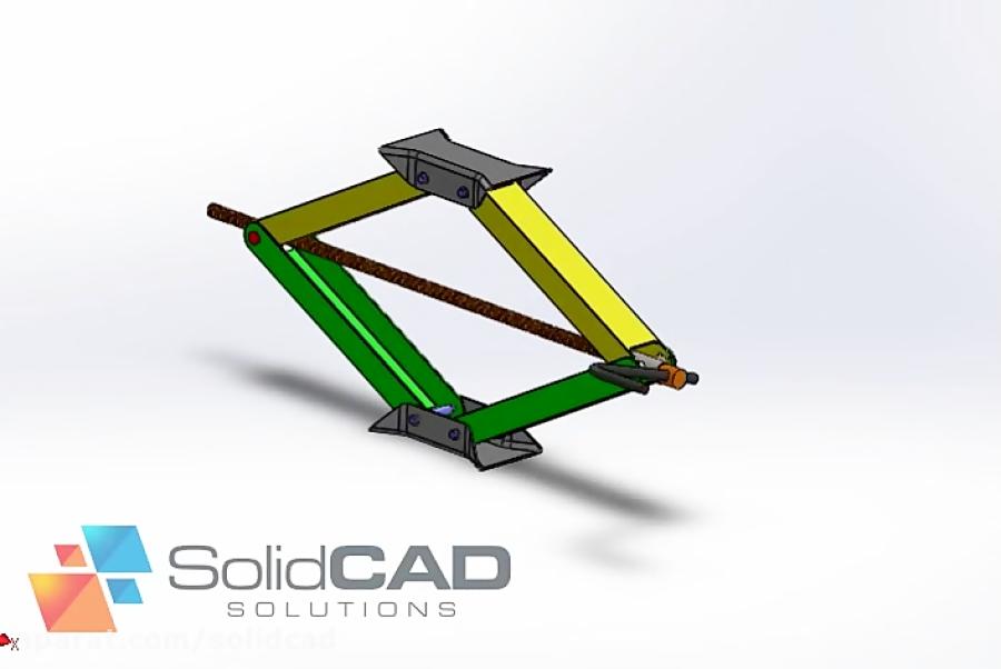 دانلود مدل سه بعدی جک خودور در نرم افزار Solidworks