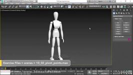 pivot points آموزش مدلسازی ویرایش کاراکتر ریگ شده تری دی مکس