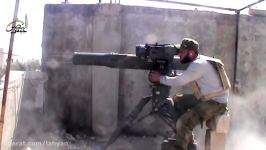 جیش النصر  تدمیر مدفع 57 لعصابات الأسد بصاروخ التاو على جبهة الشیحة فی ریف حما