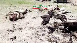 اجساد راننده های خودروهای انتحاری داعش در موصل