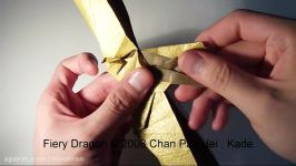 آموزش ساخت اژدها اریگامی Fiery Dragon Kade Chan