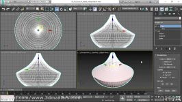 3ds max Interpolation آموزش نرم کردن بالا بردن ورتکس های اسپیلان تریدی مکس