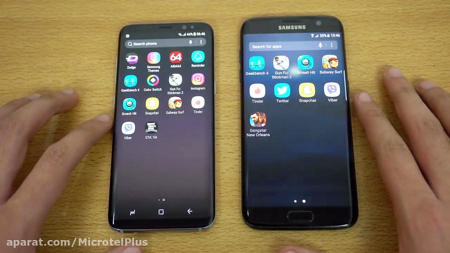 مقایسه سرعت Galaxy S8 Galaxy S7 Edge