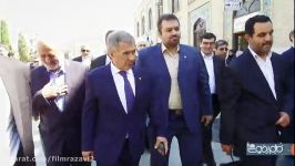 بازدید رئیس جمهور تاتارستان کتابخانه آستان قدس رضوی